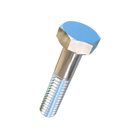 Grade 2, 1/4"-20 Structural Bolt, Titanium, 1-1/4 in L
